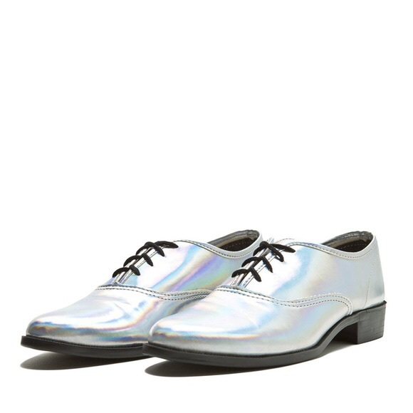 AMERICAN APPAREL HOLOGRAPHIC OXFORD SHOES - Picture 2 of 2